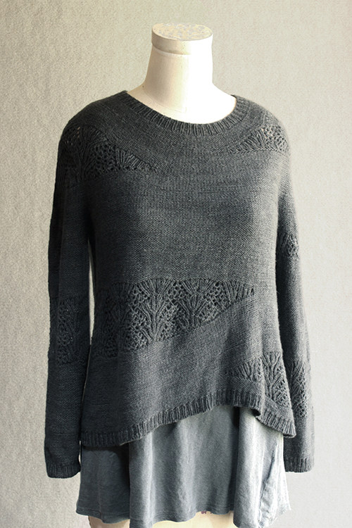 Sunday Knits, cashmere, pullover, knitting pattern, stranded, cable decreases